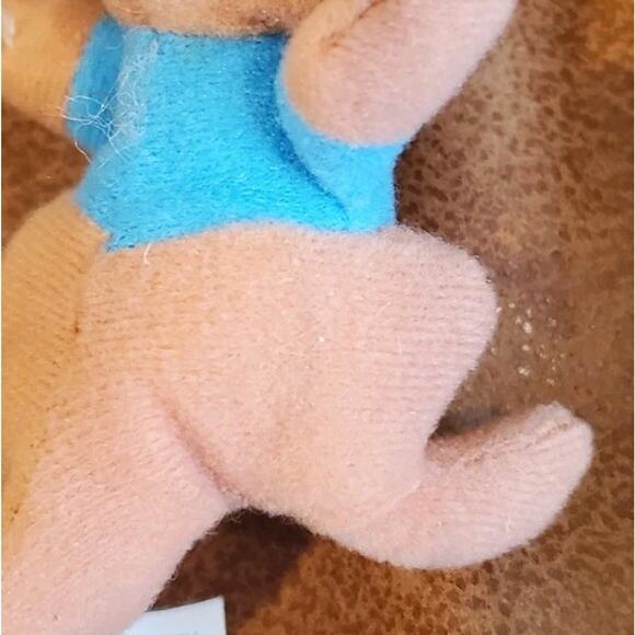 3" Walt Disney World Kelloggs Brown Kangaroo Blue Shirt Roo Stuffed Animal Flaw - Picture 8 of 12